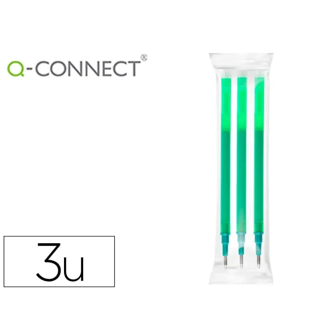 RECAMBIO BOLIGRAFO Q-CONNECT RETRACTIL KF11060 BORRABLE VERDE CAJA ...