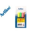 ROTULADOR ARTLINE FLUORESCENTE EK-660 BLISTER DE 3 UNIDADES + 1 BOL...