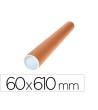 TUBO DE CARTON Q-CONNECT PORTADOCUMENTOS TAPA PLASTICO 60X640 MM