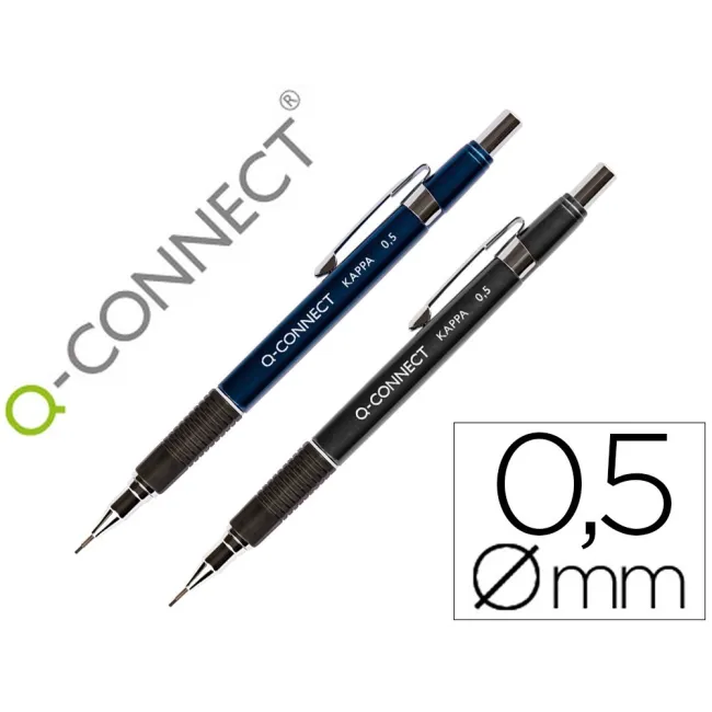 PORTAMINAS Q-CONNECT KAPPA -SUJECION DE CAUCHO 0.5 MM