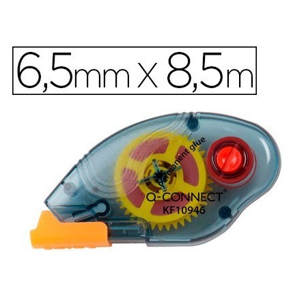 PEGAMENTO Q-CONNECT ROLLER COMPACT PERMANENTE 6,5 MM DE ANCHO X 8,5...