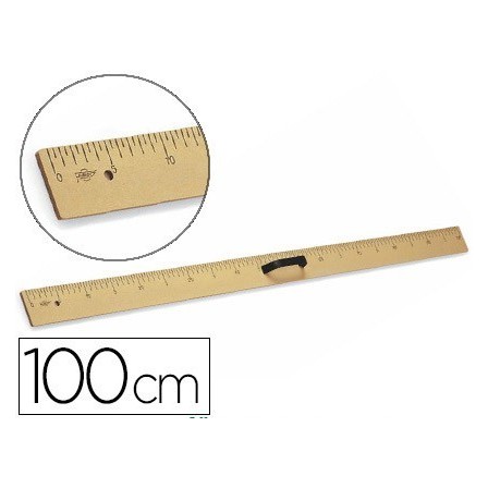 REGLA PARA ENCERADO FAIBO DE PLASTICO IMITACION MADERA 1MT