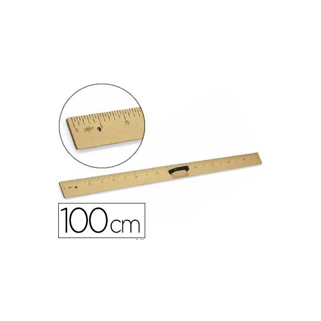 REGLA PARA ENCERADO FAIBO DE PLASTICO IMITACION MADERA 1MT