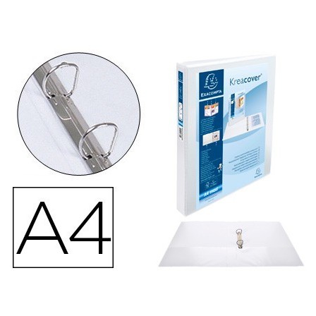 CARPETA EXACOMPTA CANGURO 2 ANILLAS 30 MM DIN A4+ CARTON FORRADO PO...