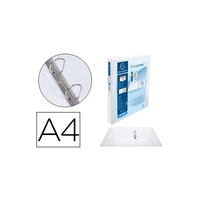 CARPETA EXACOMPTA CANGURO 2 ANILLAS 30 MM DIN A4+ CARTON FORRADO PO...