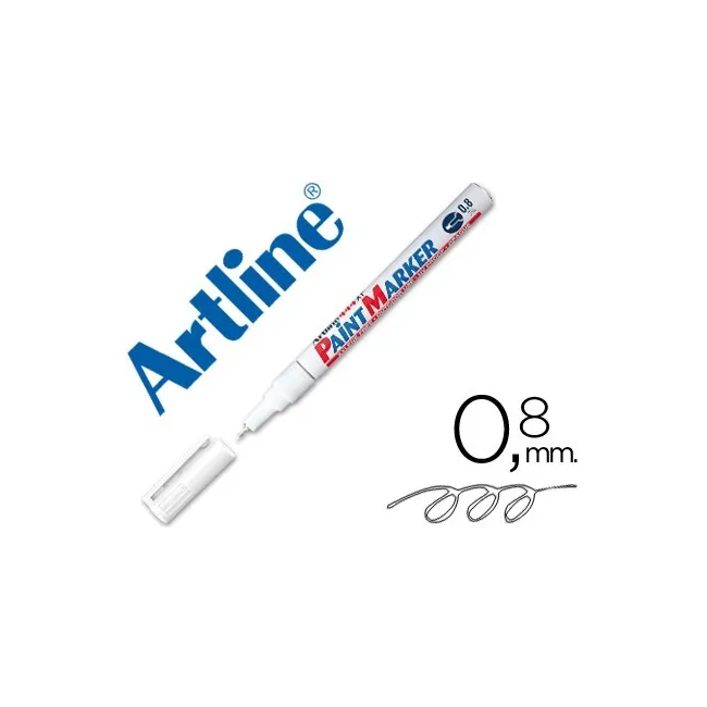 ROTULADOR ARTLINE MARCADOR PERMANENTE EK-444 XF BLANCO -PUNTA REDON...