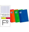 BLOC ESPIRAL OXFORD CARTONCILLO FOLIO 80 HOJAS CUADROS 4 MM