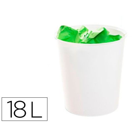 PAPELERA PLASTICO ARCHIVO 2000 ECOGREEN 100% RECICLADA 18 LITROS CO...