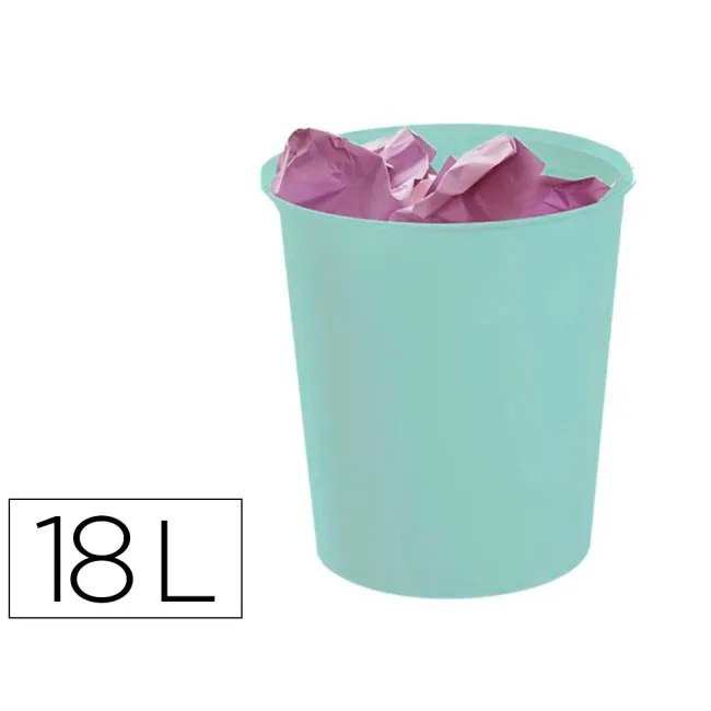 PAPELERA PLASTICO ARCHIVO 2000 ECOGREEN 100% RECICLADA 18 LITROS CO...