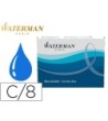 TINTA ESTILOGRAFICA WATERMAN SERENITY BLUE -CAJA DE 8 CARTUCHOS STA...