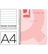 CUADERNO ESPIRAL Q-CONNECT A4 MICRO TAPA PLASTICO 80H 70G HORIZONTA...