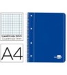 CUADERNO ESPIRAL LIDERPAPEL A4 MICRO SERIE AZUL TAPA BLANDA 80H 80 ...