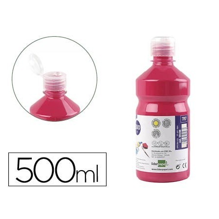 TEMPERA LIQUIDA LIDERPAPEL ESCOLAR 500 ML FUCSIA