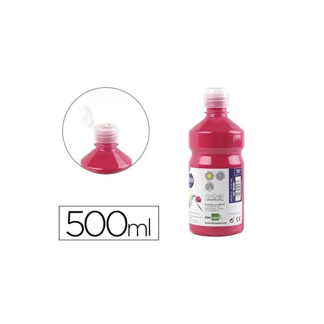 TEMPERA LIQUIDA LIDERPAPEL ESCOLAR 500 ML FUCSIA