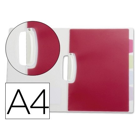 CARPETA BEAUTONE DOSSIER PINZA LATERAL POLIPROPILENO DIN A4 TRANSPA...