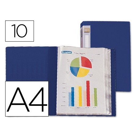 CARPETA LIDERPAPEL PERSONALIZA 31702 10 FUNDAS POLIPROPILENO DIN A4...