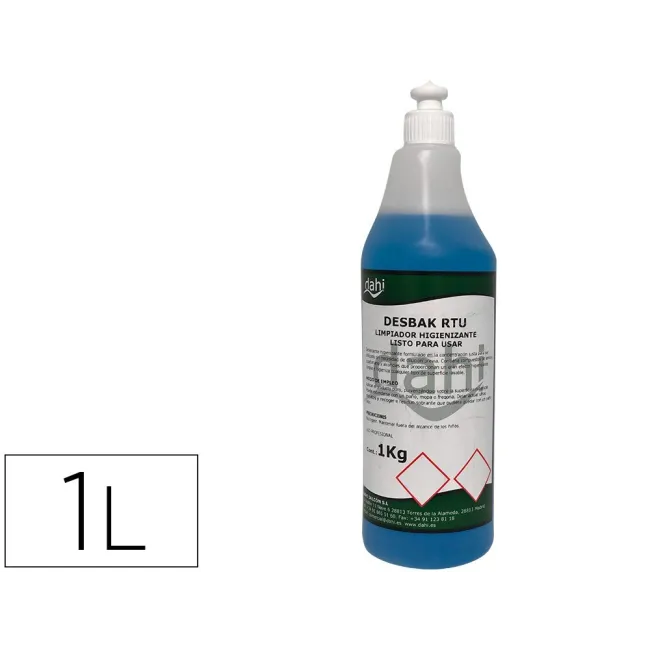 LIMPIADOR BACTERICIDA DAHI DESBAK AZUL BOTELLA 1 LITRO