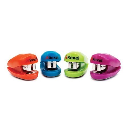 GRAPADORA REXEL BUDDY + CAJA GRAPAS CAPACIDAD 10 HOJAS COLORES SURT...