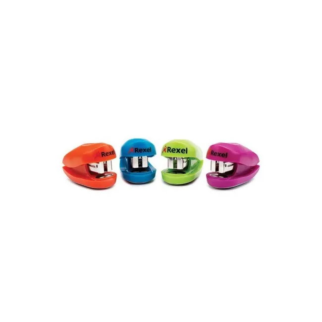 GRAPADORA REXEL BUDDY + CAJA GRAPAS CAPACIDAD 10 HOJAS COLORES SURT...