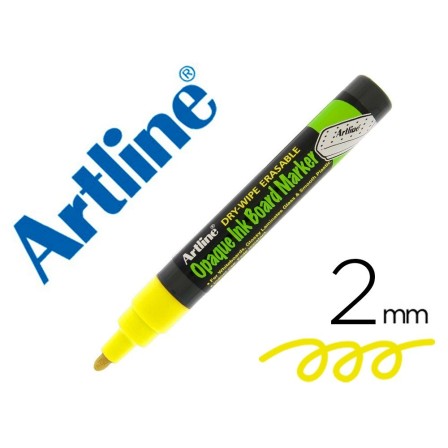 ROTULADOR ARTLINE PIZARRA EPD-4 COLOR AMARILLO FLUORESCENTE OPAQUE ...