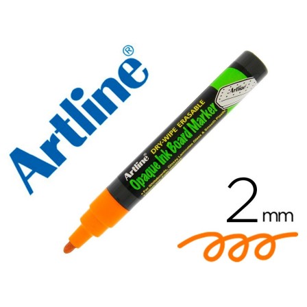 ROTULADOR ARTLINE PIZARRA EPD-4 COLOR NARANJA FLUORESCENTE OPAQUE I...