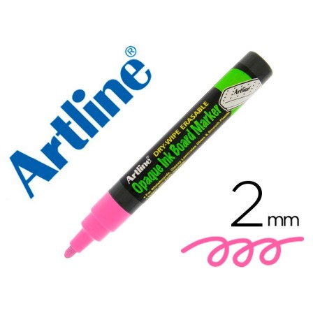 ROTULADOR ARTLINE PIZARRA EPD-4 COLOR ROSA FLUORESCENTE OPAQUE INK ...
