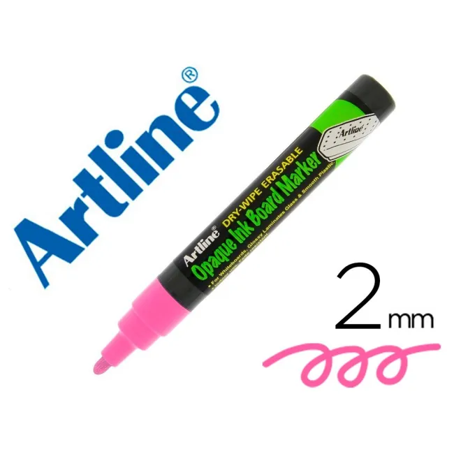 ROTULADOR ARTLINE PIZARRA EPD-4 COLOR ROSA FLUORESCENTE OPAQUE INK ...