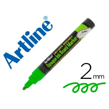 ROTULADOR ARTLINE PIZARRA EPD-4 COLOR VERDE FLUORESCENTE OPAQUE INK...