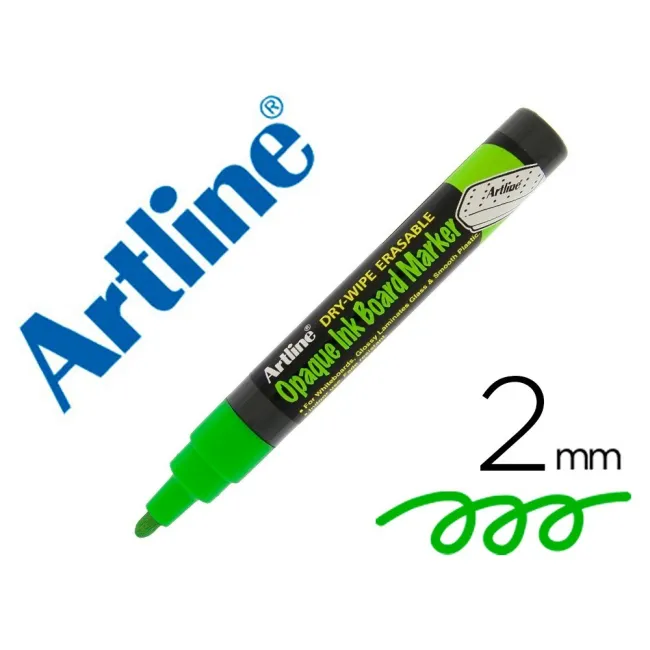 ROTULADOR ARTLINE PIZARRA EPD-4 COLOR VERDE FLUORESCENTE OPAQUE INK...