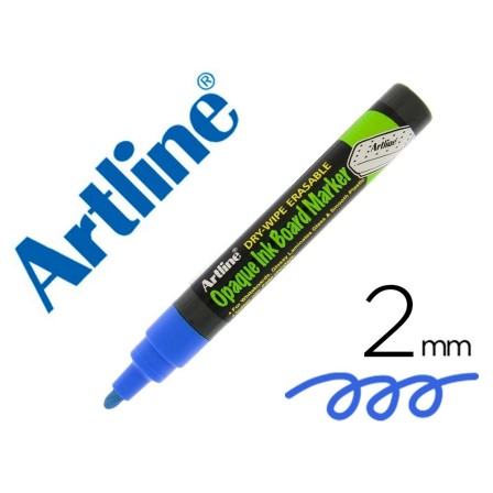 ROTULADOR ARTLINE PIZARRA EPD-4 COLOR AZUL OPAQUE INK BOARD PUNTA R...