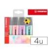 ROTULADOR STABILO BOSS PASTEL FLUORESCENTE 70 ESTUCHE DE 4 UNIDADES...
