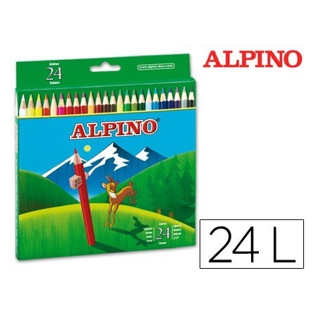 LAPICES DE COLORES ALPINO 658 C/ DE 24 COLORES LARGOS