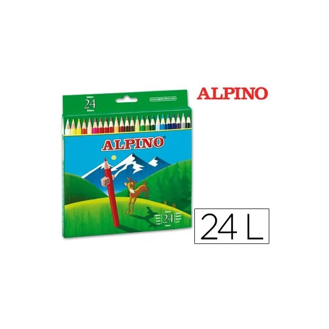 LAPICES DE COLORES ALPINO 658 C/ DE 24 COLORES LARGOS
