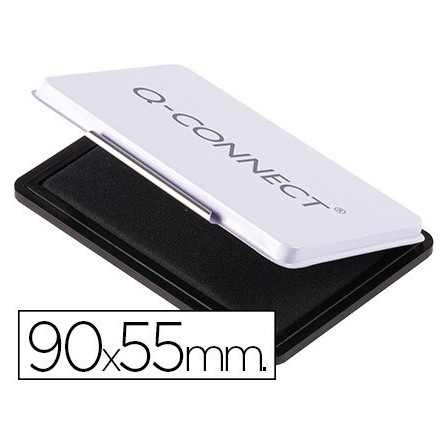 TAMPON Q-CONNECT N.3 90X55 MM NEGRO