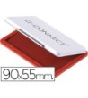 TAMPON Q-CONNECT N.3 90X55 MM ROJO