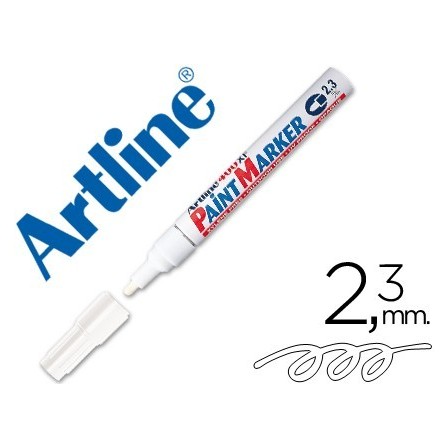 ROTULADOR ARTLINE MARCADOR PERMANENTE EK-400 XF BLANCO PUNTA REDOND...