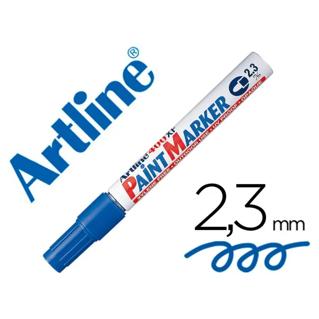 ROTULADOR ARTLINE MARCADOR PERMANENTE EK-400 XF AZUL -PUNTA REDONDA...