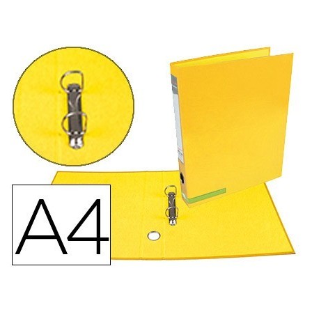 CARPETA DE 2 ANILLAS 25 MM MIXTAS LIDERPAPEL A4 FORRADO COLOR SYSTE...