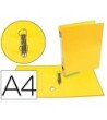 CARPETA DE 2 ANILLAS 25 MM MIXTAS LIDERPAPEL A4 FORRADO COLOR SYSTE...