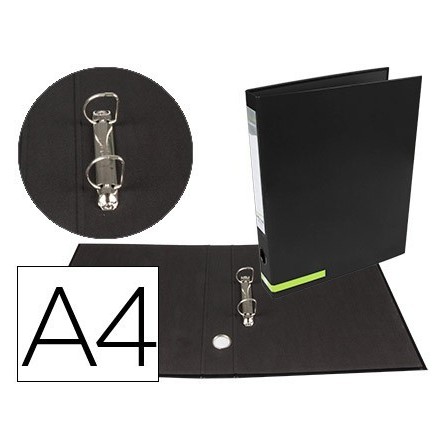 CARPETA DE 2 ANILLAS 25 MM MIXTAS LIDERPAPEL A4 FORRADO COLOR SYSTE...
