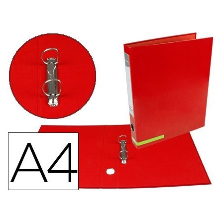 CARPETA DE 2 ANILLAS 25 MM MIXTAS LIDERPAPEL A4 FORRADO COLOR SYSTE...