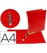 CARPETA DE 2 ANILLAS 25 MM MIXTAS LIDERPAPEL A4 FORRADO COLOR SYSTE...