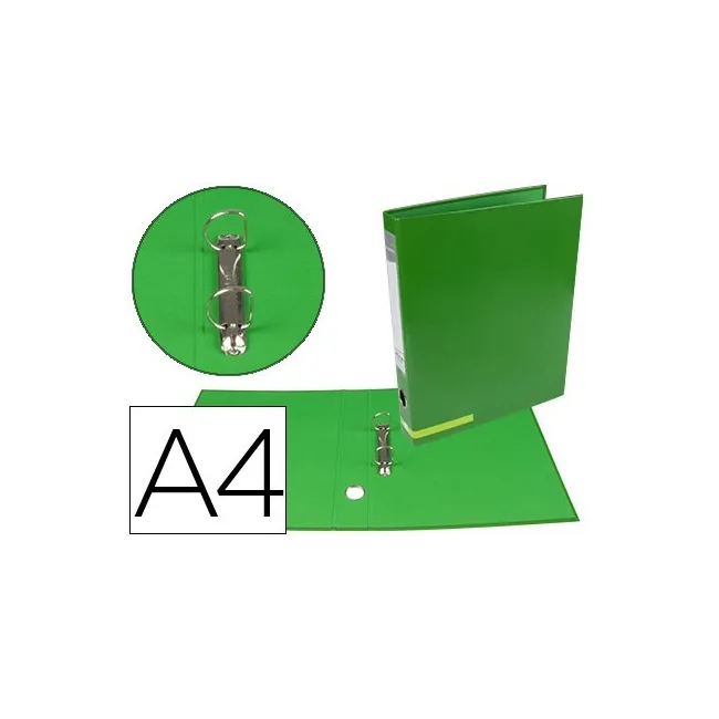 CARPETA DE 2 ANILLAS 25 MM MIXTAS LIDERPAPEL A4 FORRADO COLOR SYSTE...