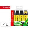 ROTULADOR STABILO BOSS FLUORESCENTE 70 AMARILLO ESTUCHE DE 4 UNIDADES
