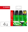 ROTULADOR STABILO BOSS FLUORESCENTE 70 VERDE ESTUCHE DE 4 UNIDADES