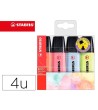 ROTULADOR STABILO BOSS FLUORESCENTE 70 PASTEL ESTUCHE DE 4 UNIDADES...