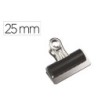 PINZA METALICA Q-CONNECT PALA FIJA 25 MM CAJA DE 10 UNIDADES
