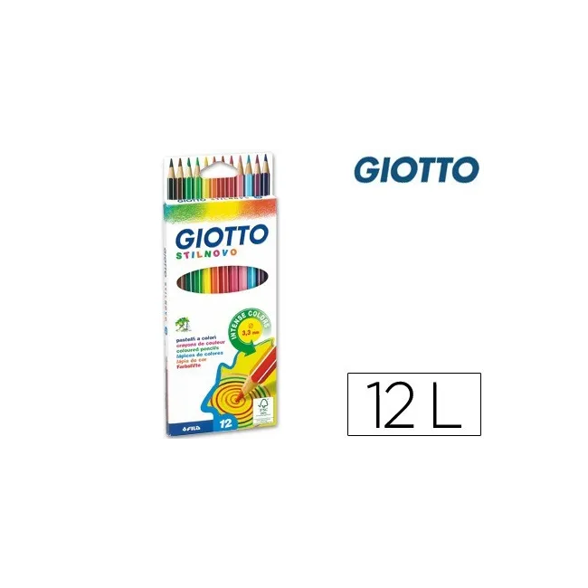 LAPICES DE COLORES GIOTTO STILNOVO 12 COLORES UNIDAD