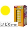GOMETS AUTOADHESIVOS CIRCULARES APLI 10,5MM AMARILLO EN ROLLO