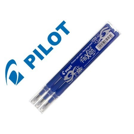 RECAMBIO BOLIGRAFO PILOT FRIXION BALL AZUL CAJA DE 3 UNIDADES